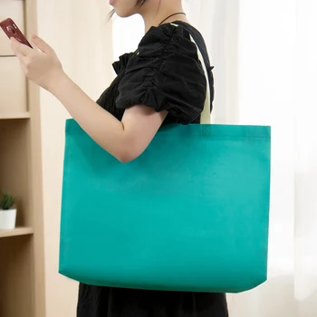 1 бр. Ежедневни сгъваема чанта за пазаруване, дамски множество тъканно нетканая чанта-тоут, водоустойчива чанта, Продуктова чанта, чанта с високо качество