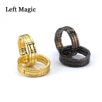 1 комплект пръстени Himber Златен и черен цвят, може да избирате Пръстен за магия в близък план, магически подпори E3009