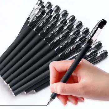 10шт Matte Въглеродните дръжка-roller 0,5/0,38 мм, Бизнес химикалка за подпис, Офис Студентски Разглеждането Писалка, Химикалка химикалка, Канцеларски материали
