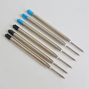 10шт Химикалка химикалка с валяк 0,5 мм Перфектен, черно/синьо мастило за пълнене на писалка, канцеларски материали за учениците