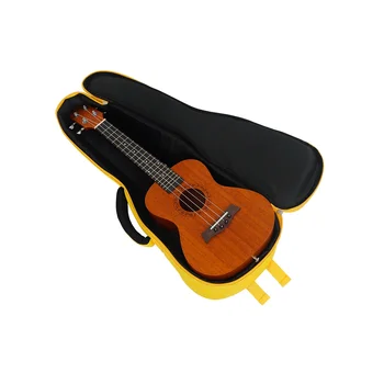 23-инчов малка чанта за китара, прозрачен страничен джоб, чанта за ukulele, лаптоп раница