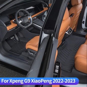 3D TPE Тампон За Краката Xpeng G9 XiaoPeng 2022-2023 Автомобилни Постелки Детайли на Интериора, Аксесоари Килим Прахоустойчив Оригинална Фабрично