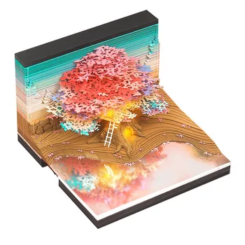 3D Модел на notepad за рязане на хартия, висококачествена хартия от тетрадка, подаръци за деца, мини-маса за 3D-бележник за водене на записки