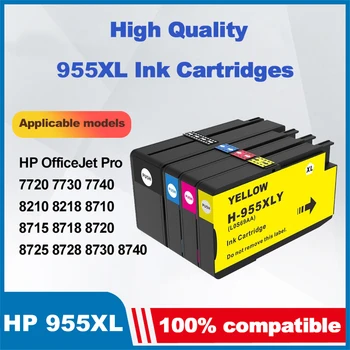 955XL 955 XL Premium Съвместим Мастилено-струйни касети с Мастило на HP OfficeJet Pro 7720 7730 7740 8710 8715 8718 8720 8730 8740 Принтер