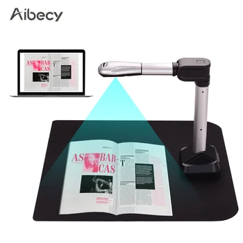 Aibecy USB Document Camera Scanner Capture Формат A3 HD 16 мегапиксела Високоскоростен скенер с led подсветка за набиране на воден знак за книги