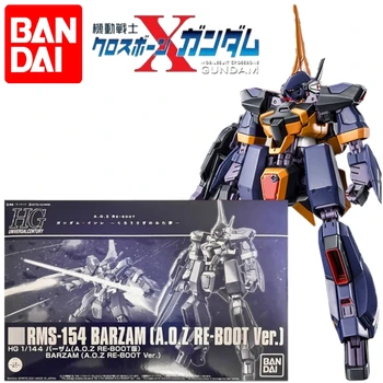 Bandai Original Gundam Model Kit Аниме Фигурка Barzam Rms-154 Hguc 1/144 Колекционерски Фигурки За Декорация На Детски Играчки, Подаръци