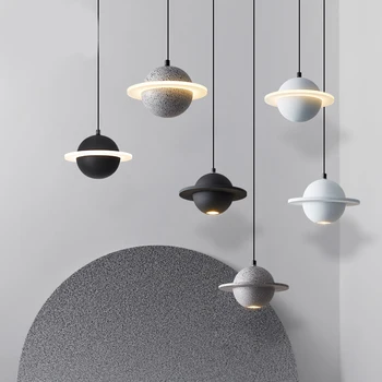 Creative Planet chandeliers led индустриално ретро-декоративно осветление с един висящ светильником за хранене в ресторанта