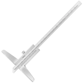 E9LB штангенциркуль с нониусом дълбочина 0-300 мм, микрометър, инструмент за измерване с резолюция от 0,02 мм