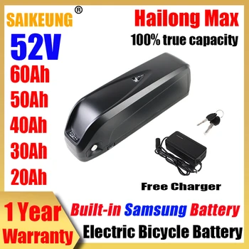 Hailong техника 52v 36 волтов електрически батерия 52v 20ah 30ah 40 50ah 60ah Bicicleta 48v72V Bafang 350-3000w elektrische batrias