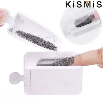KISMIS 1 Комплект Преносим Професионален Прах За Нокти Кутия За Рециклиране Тава За Нокти-Арт Магическо Огледало За Обмакивания Прах В Блясък За Нокти