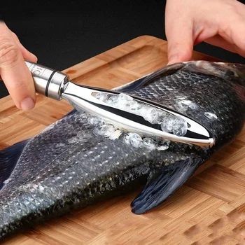 Kitchenware Stainles Рендета За Премахване на Риба Везни Бързо Отстраняване на Риба Белачка Стъргало Пинсети за рыбьих кости тела за инструменти