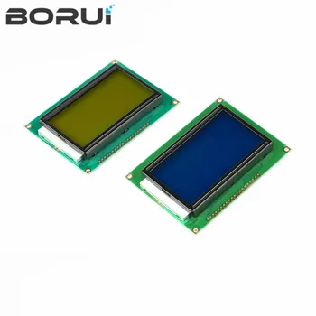 LCD модул 128 * 64 ТОЧКИ с син екран на 5V 12864 LCD с подсветка ST7920 Паралелен порт LCD12864
