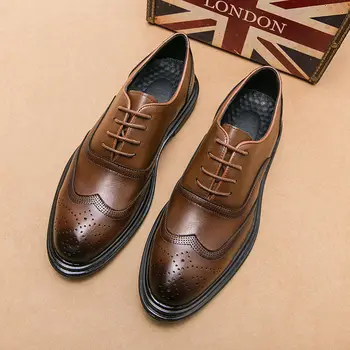 Oxfords; Мъжки Обувки с перфорации тип 