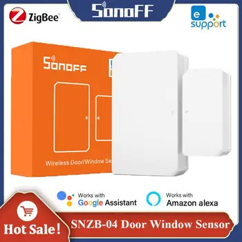 SONOFF SNZB-04 Zigbee Сензор за врати, прозорци, аларма, Автоматизация на умен дом, Връзка с мястото, дистанционно управление eWeLink, Защита на сигурността на