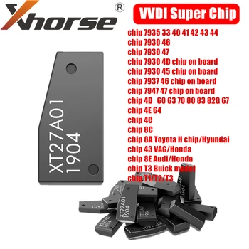 Xhorse VVDI суперчип XT27A01 XT27A66 транспондер за ID46/40/43/ 4D/8C/8A/T3/47 за мини-ключ VVDI2 VVDI