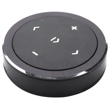 Авто Безжичен Мултимедиен мобилен телефон Bluetooth, Мултифункционален дистанционно управление на волана колело (черен)