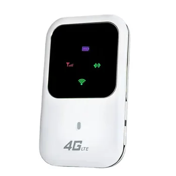 Авто ръчен мобилен високоскоростен безжичен рутер 2.4 G с данни със скорост 100 Mbps, Точка за достъп, СИМ-карта, отключени слот за Wi-Fi модем, стил A