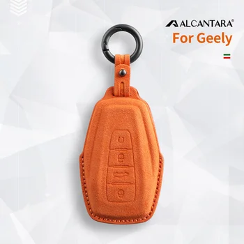Автомобилен Ключ Smart Remote Case Cover Shell За Geely Emblem Coolray X6 GX7 Global Emgrand Hawk 2019-2020 Ключодържател С 4 Копчета