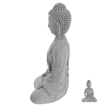 Аквариум Статуя на Буда Статуя на Аквариумная смола Скулптура на Буда за медитация