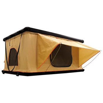 висококачествен водоустойчив преносима палатка за къмпинг, на покрива на камиона за нощуване на 4 човека с алуминиев твърд покрив, лека палатка за покрива на автомобила