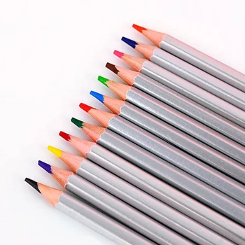 Высококонцентрированные водоразтворими цветни моливи с дебелина 3 мм - опаковка от 12 броя