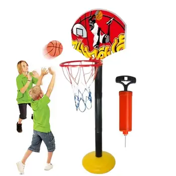 Джобно баскетболното пръстен и стойка с Регулируема височина, в набор на каботажните за детския баскетболен пръстени с топки За игри на открито и закрито