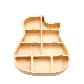 Дървена кутия за съхранение на китарата части и невротрансмитер, персонализирани за аксесоари за подмяна на китара