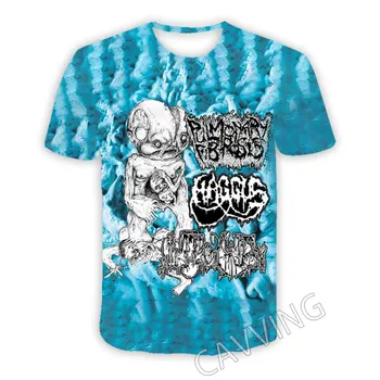 Ежедневни тениски с 3D принтом HAGGUS ROCK, тениски в стил хип-хоп, блузи в стил харадзюку, дрехи за мъже/жени