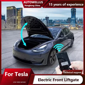 Електрическа Система На Входната Врата На Асансьор За Автомобили Tesla Model 3/Y/X/S Frunk Lift Автоматично Управление На Мощността, С Помощта На Приложения, Регулируеми По Височина, Скорост, Аксесоари