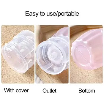 Здрав Прозрачен Флакон с лакочистител за нокти за Еднократна Употреба, Козметични Контейнер за Многократна употреба