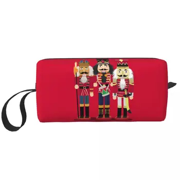 Играчка-войник Лешникотрошачката Коледен Подарък Чанта за тоалетни принадлежности Женски органайзер за козметика Дамски чанти за съхранение на козметика Dopp Kit Case Box