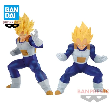 Истински оригинален BANDAI от banpresto Dragon Ball Z son Goku Зеленчуци Супер Сайян 2 Фигурки на Аниме са подбрани модел Играчка, Подарък