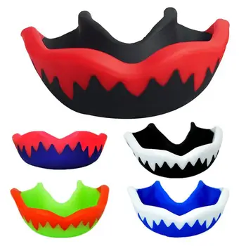 Калъф за устата охрана на Таекуондо Бокс Защита на зъбите Калъф за зъби Бокс MMA Хокей два цвята дъвка за баскетбол