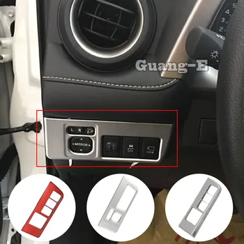 Капачка дръжка на автомобила ABS Пластмаса Ключ светлина отпред фарове Вътрешно покритие на Рамката на Таблото лампа за Toyota RAV4 2014 2015 2016 2017 2018