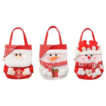 Коледна опаковъчна хартия от плат Дядо Коледа, Коледна кукла, възли чанти за подарък за рожден Ден, нова година декор за домашни партита