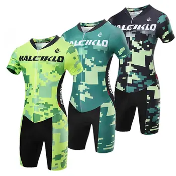 Комплект за триатлон Pro Team, мъжки трикотажный костюм за велоспорта, едно парче костюм с къс ръкав Ciclismo, мъжки трикотаж с тънка подплата, майо Cclismo