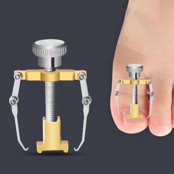 Коректор Врастнали нокти на краката Инструмент за Изправяне на нокти от неръждаема Стомана за Улесняване на Болката Педикюр Извити Хонорар Врастнали нокти на краката Възстановяване