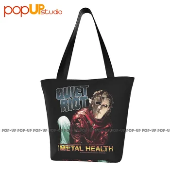 Корица на албума Quiet Riot, Metal Health, световно турне на рок-група, чанти, плажна чанта, чанта за пазаруване, екологично.