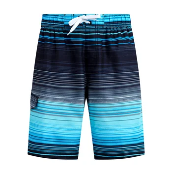 Къси панталони в цветна лента с графично изображение, ежедневни, плажни шорти y2k в стил хип-хоп с 3D-принтом, Летен Хавайски бански, Стръмни бански за сърф