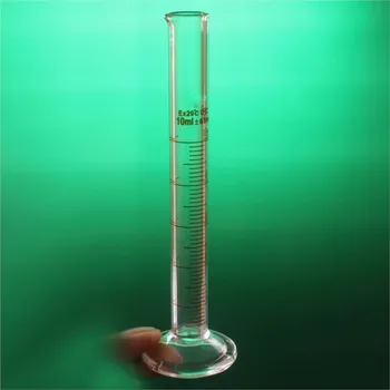 Лабораторен мерителна цилиндър с обем от 10 мл с високо мащаб borosilicate стъкло 3.3, мерителна чашка за лабораторни консумативи