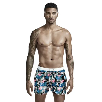 Летни плажни панталони SEOBEAN, мъжки плажни шорти с подплата с цифрово принтом, търговия на едро и тънки мъжки къси панталони