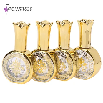луксозен флакон-спрей за парфюми обем 20 мл, празна стъклена бутилка спрей, Пътен козметични флакон със златно покритие покритие, шишенцата за проби за еднократна употреба
