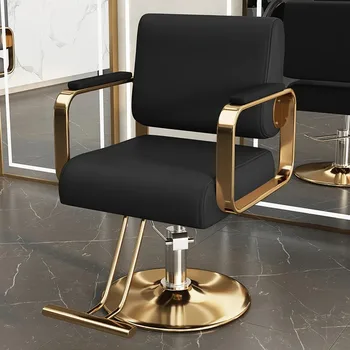 Метални фризьорски столове за салони за красота, завъртащо се на стол за подстригване на коса, Фризьорски столове за спа, Регулируем мебели за шезлонги