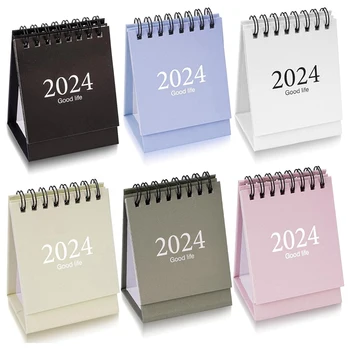 Мини настолен календар 2024 Работи От октомври 2023 До декември 2024 Малък Настолен календар 6ШТ