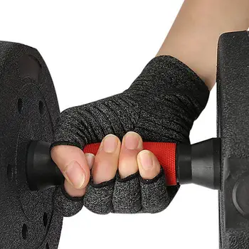 Мини ръкавици за дланите на полка точки, триизмерни компресия ръкавици, стабилни, удобни мини ръкавици на полпальца за фитнес