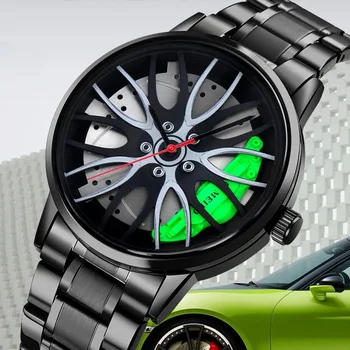 Модерен мъжки кварцови часовници за състезания, спортни ръчни часовници е от неръждаема стомана, немеханические ръчен часовник с голям циферблат