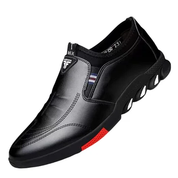 Мъжки бизнес обувки на не-хлъзгава подметка от PVC, удобни маратонки за всеки ден пеша в офиса, Размер 39-44