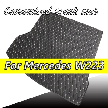 На тепиха в багажника на колата по поръчка за Mercedes W223 S Class W221 W222 C217 автоаксесоари SLK клас Авточасти, детайли на интериора