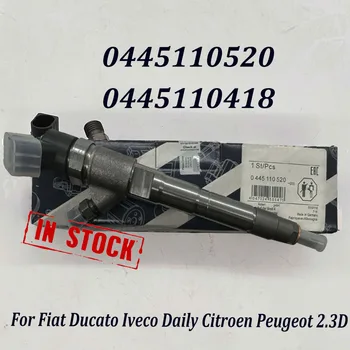 Нов 0445110520 0445110418 5801594342 един пулверизатор Дизелово гориво за F-iat Ducato I-Iveco Daily Citroen Peugeot 2.3 D