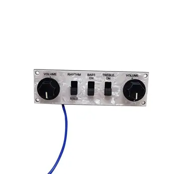 Нов панел за управление на электрогитарой Изтегления преминете Звукосниматели може да се Регулира силата на звука на печатната платка Китара Плоча за управление на силата на звука и тон